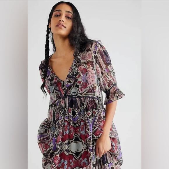 Free People Carmella Printed Dress - Picture 7 of 9